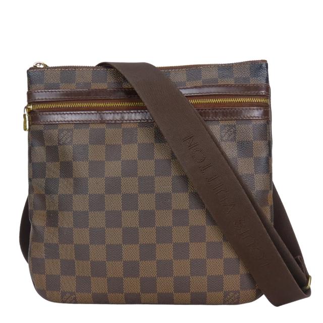 中古 ルイ・ヴィトン ショルダーバッグ ポシェット・ボスフォール N51111 ダミエ エベヌ ブラウン 斜め掛け 普段使い レディース 女性 LOUIS VUITTON