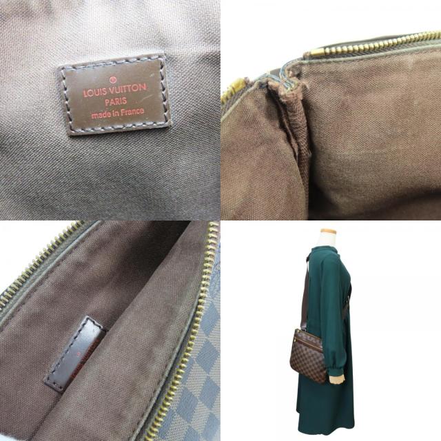 中古 ルイ・ヴィトン ショルダーバッグ ポシェット・ボスフォール N51111 ダミエ エベヌ ブラウン 斜め掛け 普段使い レディース 女性 LOUIS VUITTON