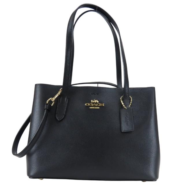 中古 コーチ トートバッグ F73277 レザー ブラック ゴールド金具 2WAY 斜め掛け ショルダー レディース 女性 COACH_1