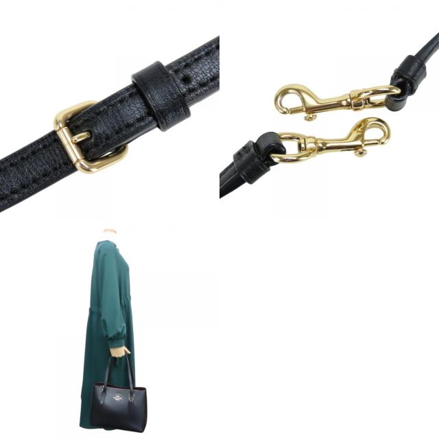 中古 コーチ トートバッグ F73277 レザー ブラック ゴールド金具 2WAY 斜め掛け ショルダー レディース 女性 COACH_9