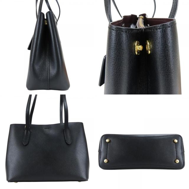 中古 コーチ トートバッグ F73277 レザー ブラック ゴールド金具 2WAY 斜め掛け ショルダー レディース 女性 COACH_4