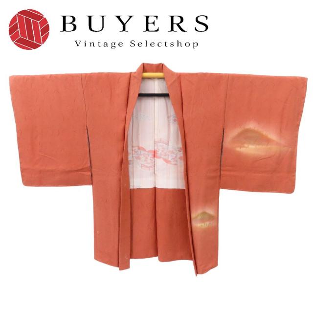 【中古】 羽織 正絹 サーモンピンク ブラウン系 しつけ糸あり 金彩 刺繍 和装 呉服 和服 きもの レディース 女性 中古品 袷着物 訪問着 とき色 金彩 金コマ刺繍 正絹 裄69 R795 - メルカリ