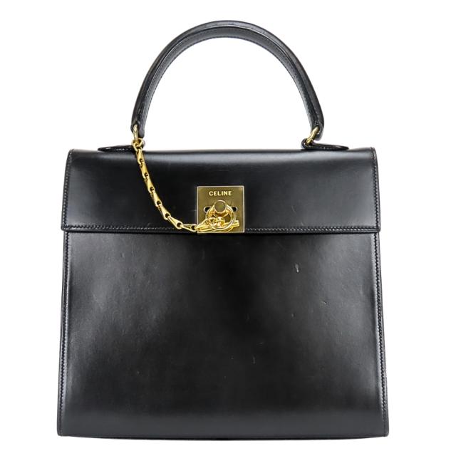 CELINE ハンドバッグ 2way ガンチーニ金具 ショルダーバッグ ブルー