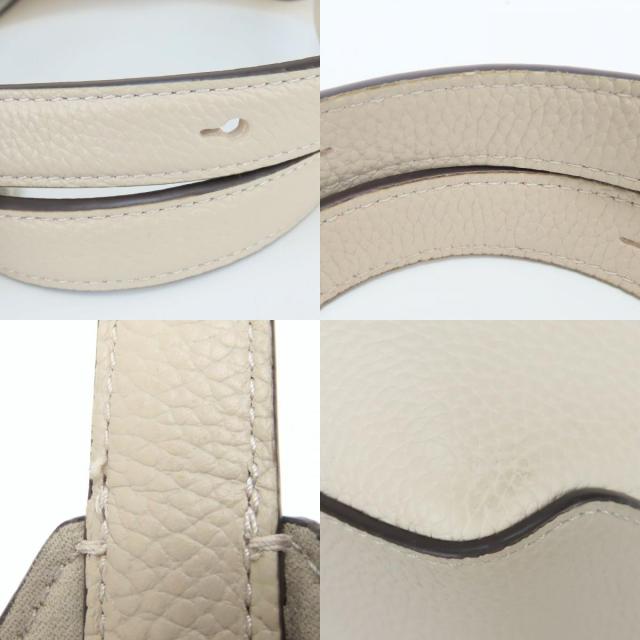 中古 ケイトスペード ハンドバッグ カラーブロック レザー アイボリー グレージュ ゴールド金具 2WAY 斜め掛け ショルダー レディース 女性 Kate Spade_7