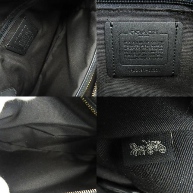 中古 コーチ トートバッグ C6231 レザー ブラック ゴールド金具 肩掛け レディース 女性 COACH_8