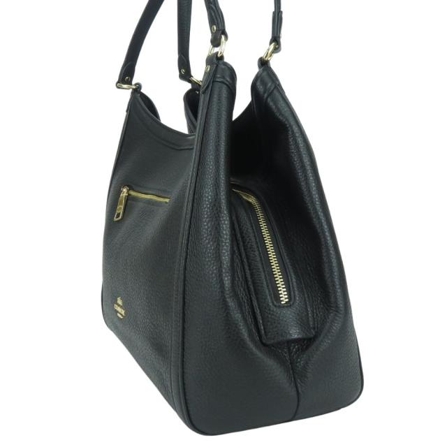 中古 コーチ トートバッグ C6231 レザー ブラック ゴールド金具 肩掛け レディース 女性 COACH_2