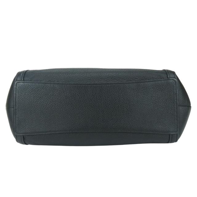中古 コーチ トートバッグ C6231 レザー ブラック ゴールド金具 肩掛け レディース 女性 COACH_4