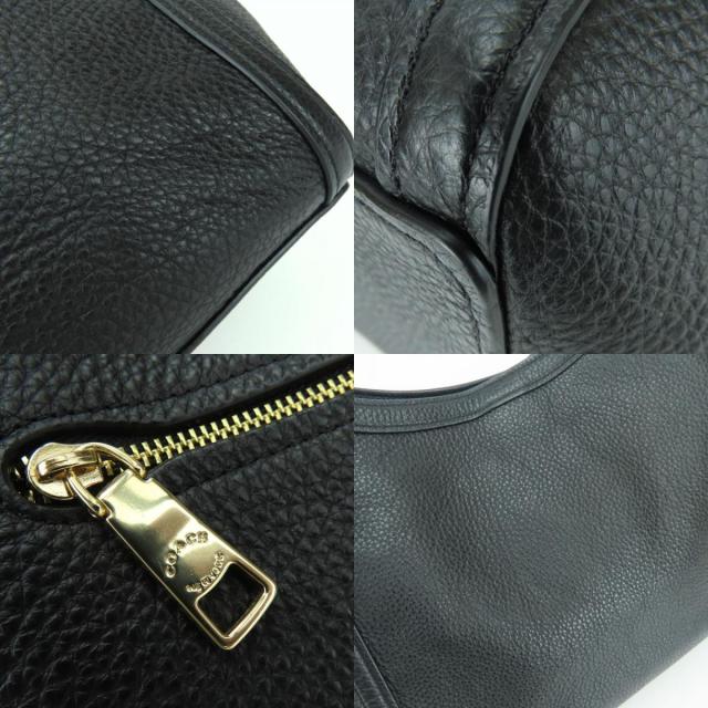 中古 コーチ トートバッグ C6231 レザー ブラック ゴールド金具 肩掛け レディース 女性 COACH_6