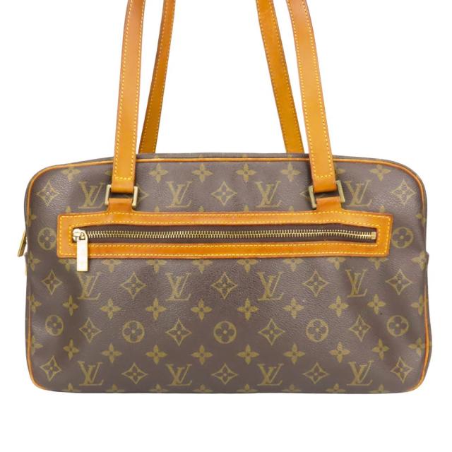 中古 ルイ・ヴィトン トートバッグ シテGM M51181 モノグラム ブラウン 肩掛け レディース 女性 LOUIS VUITTON_1