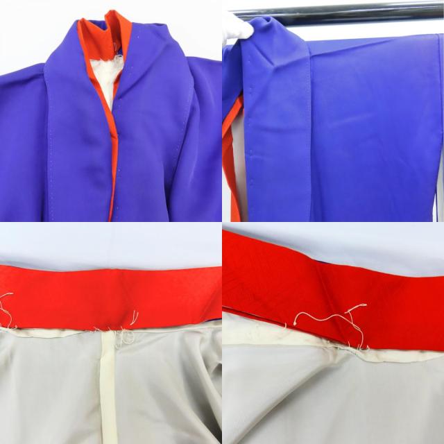 中古 振袖 重ね襟付き 正絹(金銀糸除く) 着丈約164cm 裄丈約67cm パープル レッド ベージュ 成人式 和装 呉服 和服 きもの レディース 女性 中古 振袖 重ね襟付き 正絹(金銀糸除く) 着丈約164cm 裄丈約67cm パープル レッド ベージュ 成人式 和装 呉服 和服 きもの レディース 女性