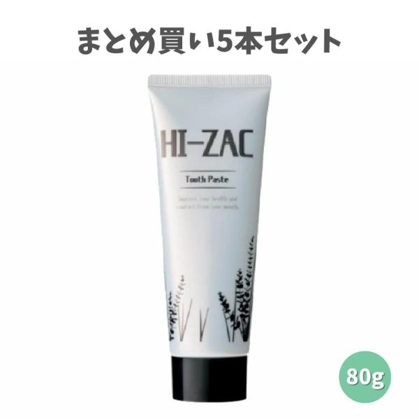 【まとめ買い5本セット】ハイザックRペースト 80g 口臭防止 歯周病予防 医薬部外品 ホワイトニング習慣