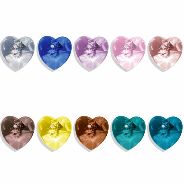 プレゼント対象商品 約50粒入り カットが美しいビーズ【Crystal Hearts