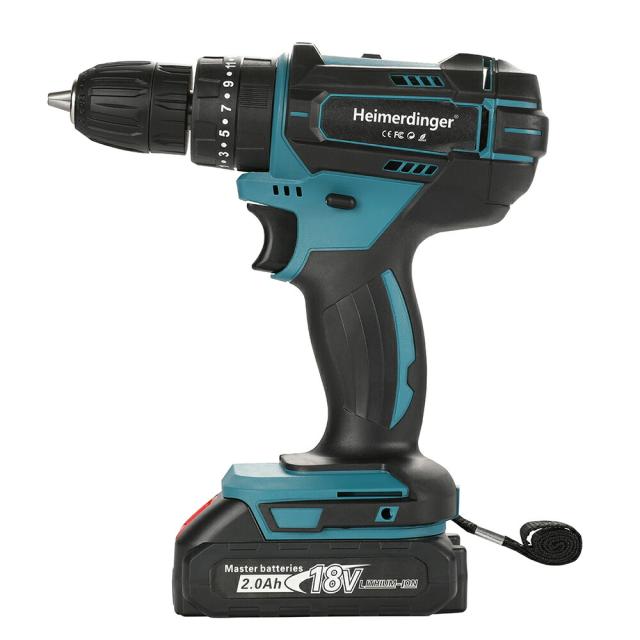 電動ドライバー マキタ 18V 互換 軽量モデル 本体・電池2個・充電器・ケース セット ドリル バッテリー 6Ah 国内正規品 Heimerdinger 送料無料_6