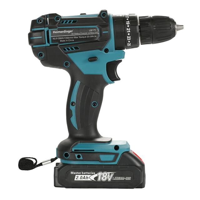 電動ドライバー マキタ 18V 互換 軽量モデル 本体・電池2個・充電器・ケース セット ドリル バッテリー 6Ah 国内正規品 Heimerdinger 送料無料_7