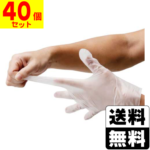 [川西工業]2017 ポリエチレン手袋 ストレッチ クリア Mサイズ 100枚入【40個セット】