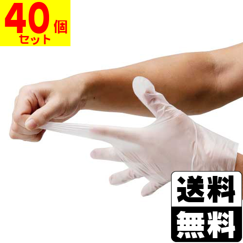 [川西工業]2017 ポリエチレン手袋 ストレッチ クリア Lサイズ 100枚入【40個セット】