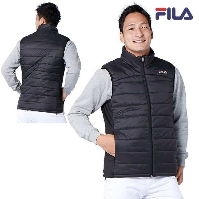 【新品！最安値！黒　LLサイズ】FILA（フィラ）バッテリー付き電熱ベスト