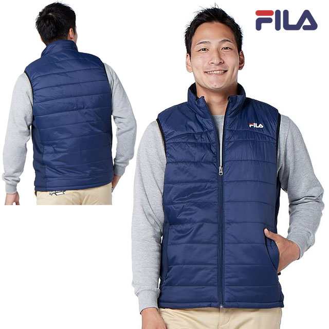 FILA 電熱ベスト 中綿ベスト モバイルバッテリー付き 充電式 防寒 ユニセックス レディース メンズ 送料無料