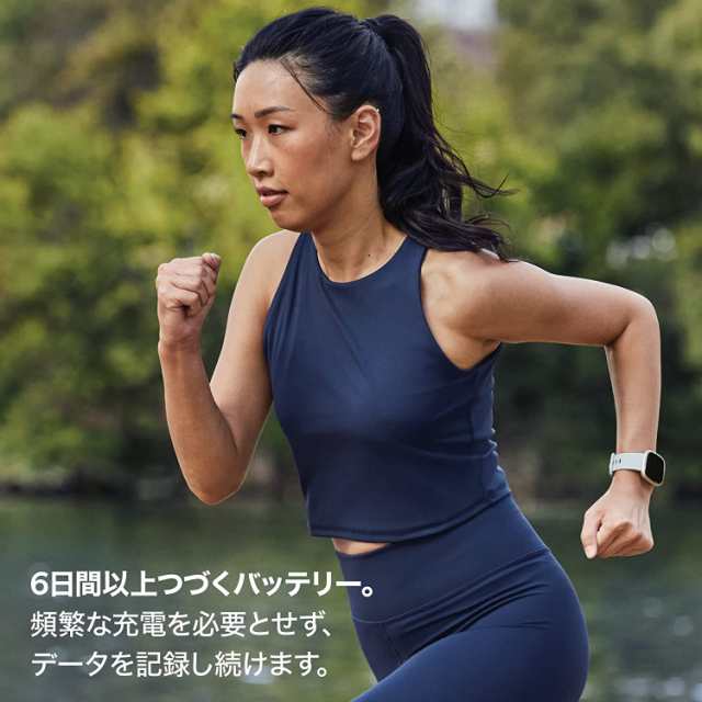 Suica対応】Fitbit Sense 2スマートウォッチ シャドーグレー [6日間