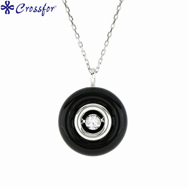 取寄品 Crossfor New York クロスフォー NRD-002BK Midnight Black ミッドナイトブラック ペンダント ネックレス レディース アクセサリー ジュエリー  送料無料の通販は