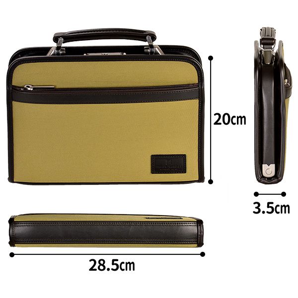 取寄品 ビジネスバッグ ビジネス鞄 日本製 大開きダレス ナイロン 合皮取手