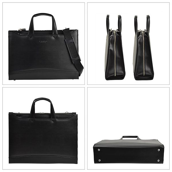 取寄品 ビジネスバッグ ビジネス鞄 日本製 大開き 牛革ニギリ 両アオリ