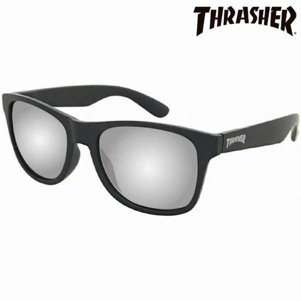 取寄品 THRASHER スラッシャー サングラス UVカット 偏光ミラーレンズ RADICAL ラディカル 1013MR BK-SI ユニセックス メンズ レディース 送料無料の通販は