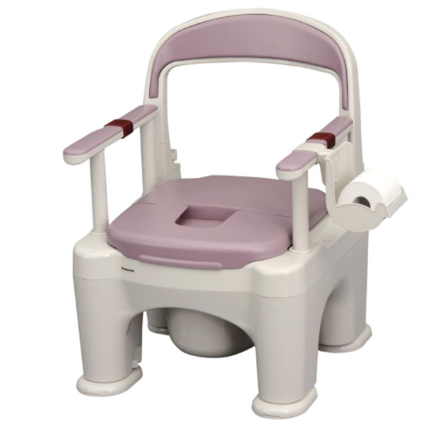 直送品A パナソニック エイジフリー ポータブルトイレ 座楽 ラフィーネ 標準タイプ プラスチック便座 ミスティパープル 介護用トイレ PN-L30200V 同梱不可 代引不可 送料無料の通販は