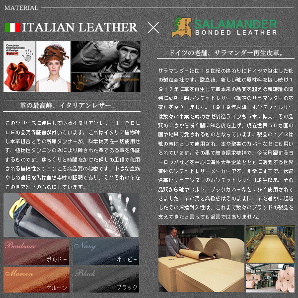 取寄品 United HOMME 本革使用 イタリアンレザーと国産ヌメ革 ラウンドファスナー式 長財布 UHP-006 メンズ財布_2
