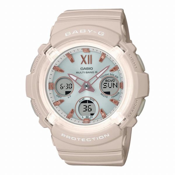 取寄品 正規品 CASIO腕時計 カシオ BABY-G ベイビージー アナデジ表示 アナログ&デジタル 丸形 ソーラー BGA-2800-4A2JF レディース腕時計 送料無料