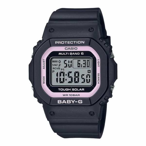 取寄品 正規品 CASIO腕時計 カシオ BABY-G ベイビージー デジタル表示 長方形 ソーラー 10気圧防水 BGD-5650-1BJF レディース腕時計 送料無料の通販は