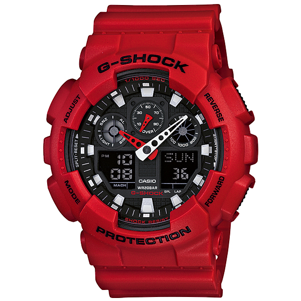 取寄品 正規品 CASIO腕時計 カシオ G-SHOCK ジーショック アナデジ アナログ&amp;デジタル GA-100B-4AJF メンズ腕時計 送料無料