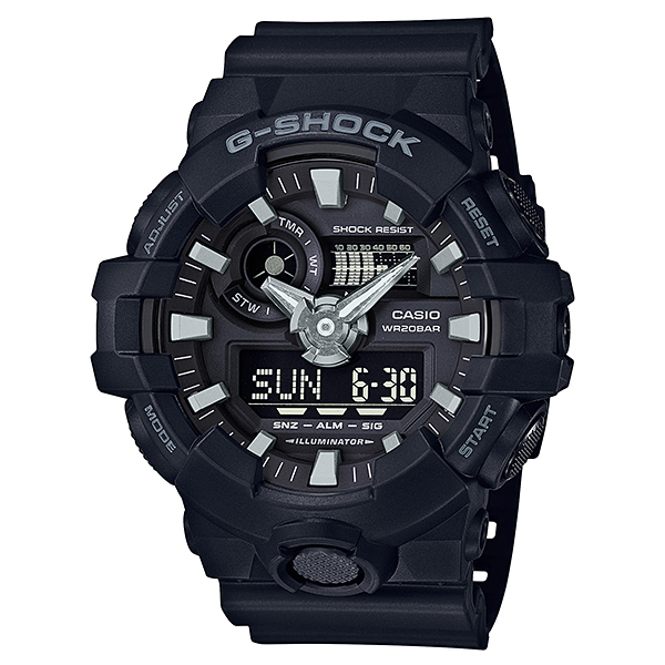 取寄品 正規品 CASIO腕時計 カシオ G-SHOCK ジーショック アナデジ アナログ&amp;デジタル GA-700-1BJF メンズ腕時計 送料無料