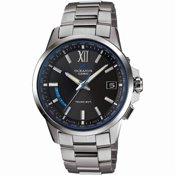取寄品 正規品 CASIO腕時計 カシオ OCEANUS オシアナス 日本製 アナログ表示 カレンダー ソーラー 丸形 OCW-T150-1AJF メンズ腕時計 送料無料