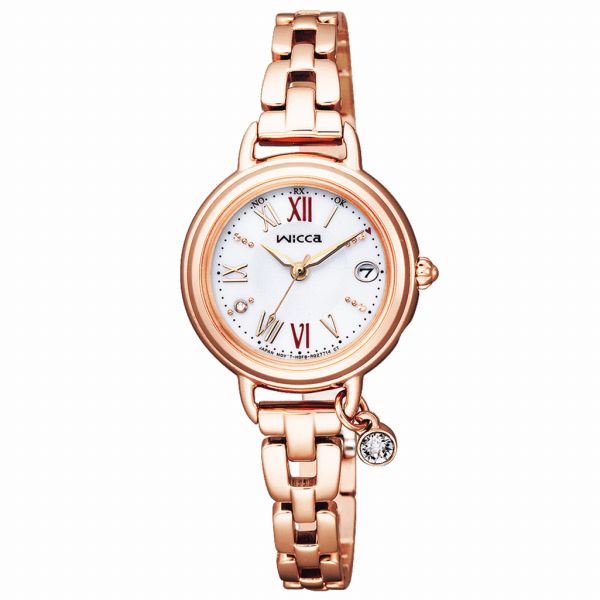 取寄品 正規品 CITIZEN シチズン ウィッカ KL0-561-15 wicca ラウンドフェイス 日付カレンダー レディース腕時計 送料無料の通販は 24,871円