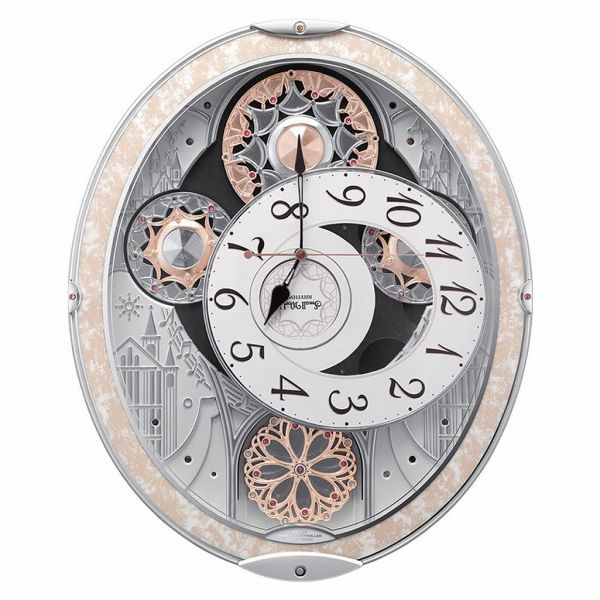 取寄品 正規品 RHYTHM リズム時計 8MN407RH03 電波からくり時計