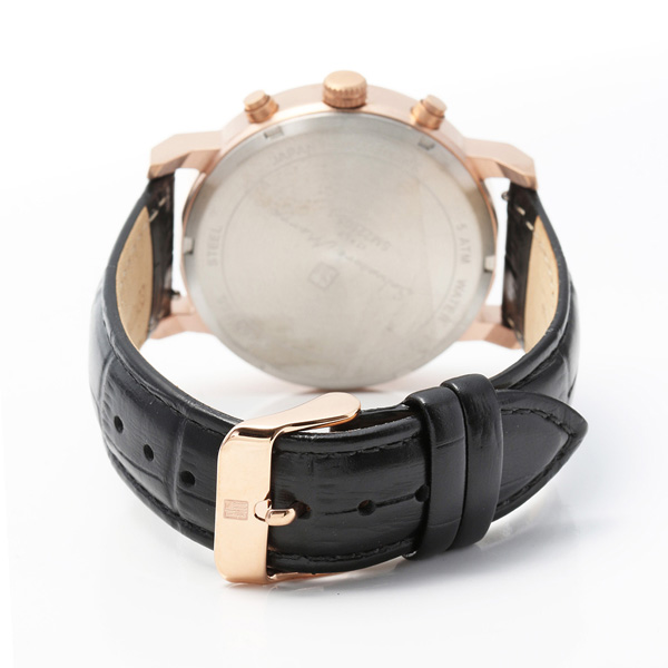 取寄品 正規品 Salvatore Marra 腕時計 サルバトーレマーラ SM22103-PGBK 日常生活防水 日付表示 レザーベルト 防水 メンズ腕時計 送料無料_2