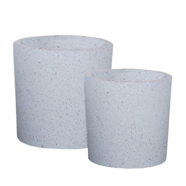 資 10号シリンダー FT-6217WT 2個セット 送料無料 植木鉢 mkbの通販は