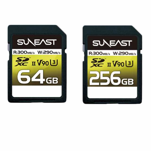 SUNEAST SUNEAST SDXCカード 256GB 最大300MB/s UHS-II U3 V90 pSLC 4K