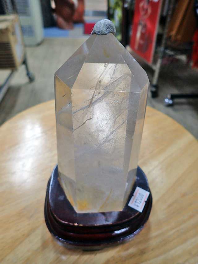 天然石 水晶 六角柱 - 置物