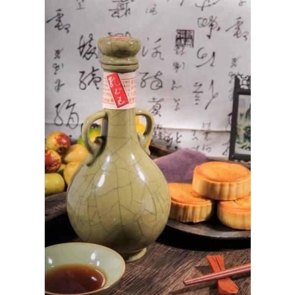 横浜中華街　25年　孔乙己紹興花彫酒【中糧原醸】500ｍｌ、・高級感にあふれ、特別な贈り物としてお勧めです♪要好酒、上“東方新世代”♪〜_2