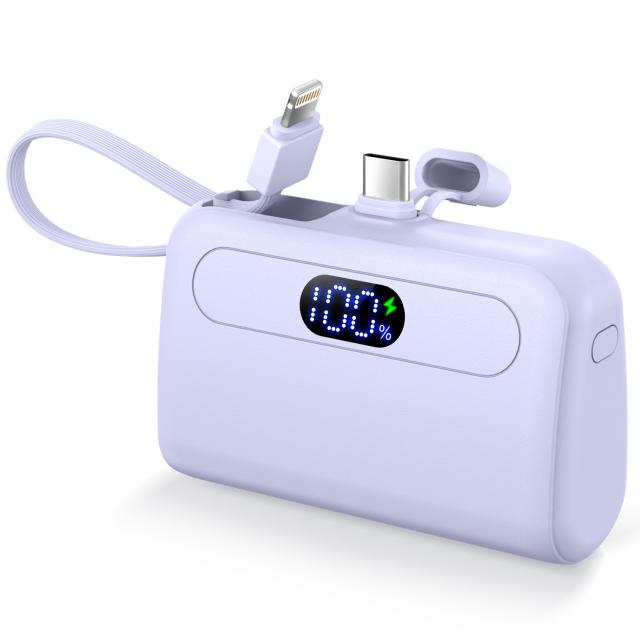 専用009⭐︎モバイルバッテリー 12000mAh ケーブル内蔵 小型モバイルバッテリー ケーブル内蔵 12000mAh 軽量 大容量