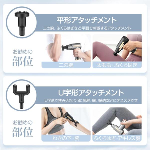 4つヘッド】筋膜リリースガン ミニ マッサージガン usb充電式