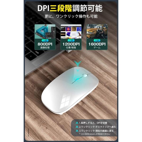マウス BluetoothワイヤレスマウスBLENCK Bluetooth5.1