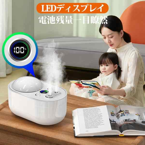 新入荷 加湿器 卓上 超音波式 電源コード式 ダブルノズル 大容量1000ml