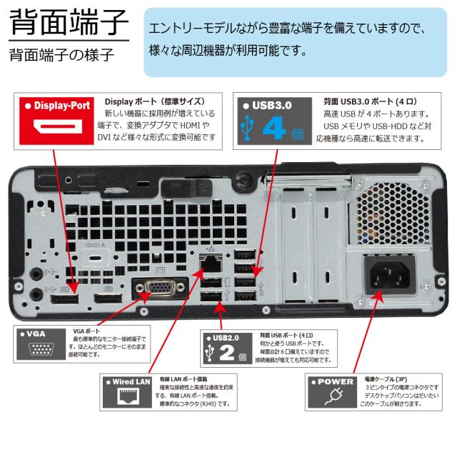 パソコン HP ProDesk 600 G5 SFF Windows11 デスクトップ 一年保証 第9