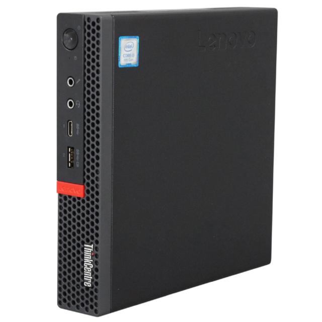 中古パソコン Lenovo ThinkCentre M720q Tiny Windows11 デスクトップ 極小 一年保証 第8世代 Core i3 8100T 3.1GHz MEM:8GB SSD:512GB(新品) 光学ドライブ非搭載 無線LAN:なし Win11Pro64Bit ACアダプター付属