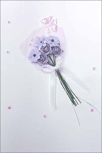 グリーティングカード 多目的 紫の花束と蝶 バレンタイン 母の日 フラワー おしゃれ メッセージカード ギフト 贈り物 手紙 封筒付き の通販はau Pay マーケット ユージニア