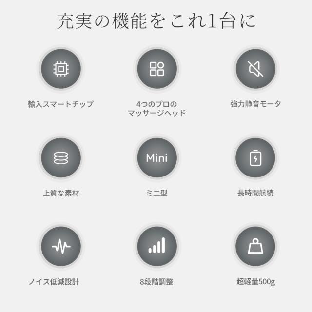 【ポイント5倍】筋膜リリース 電動マッサージガン 筋膜リリースガン マッサージガン ハンディマッサージャー 筋膜リリース 電動 マッサージ機 USB充電 マッサージャー 軽量 マッサージガン マッサージ器 マッサージ 電動筋膜リリースガン 母の日 ギフト プレゼント_12