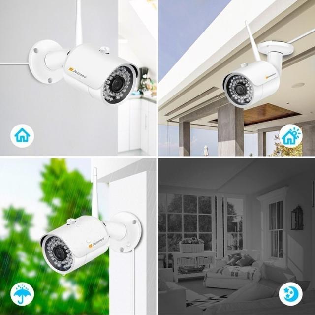 防犯カメラ 屋外 ワイヤレス 2台セット WIFI IP66防水 家庭用 広角 一体型 モニター付き 音声録画 遠隔 工事不要 3MP画素 1TBHDD 8CH 5MP レコーダー NVR_6